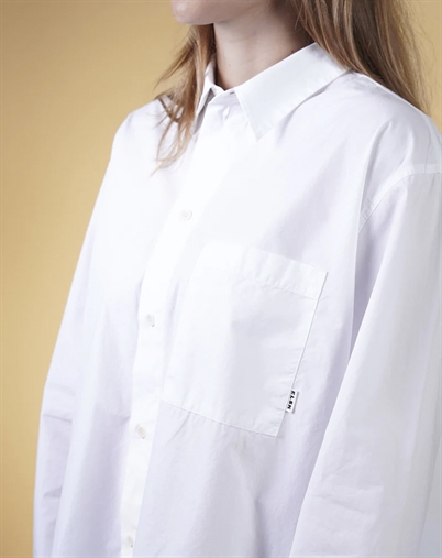  Elsk - Poplin Womans Skjorte - White 